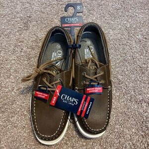 🛍️ NWT ⚓🥾 CHAPS SHOES Men's 8.5 Benny Boat Shoe in Brown